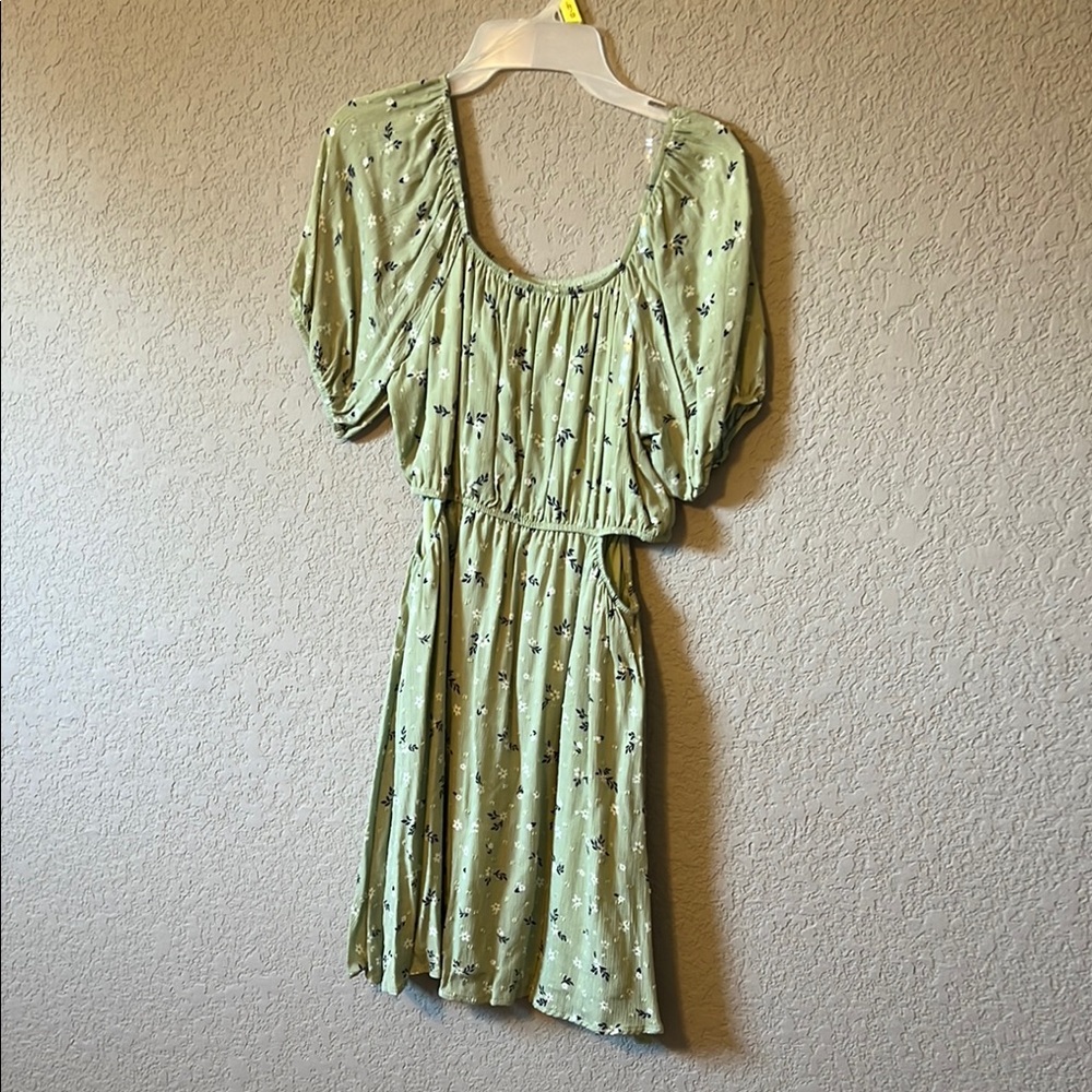 Altar’d State Green Floral Women's Dress